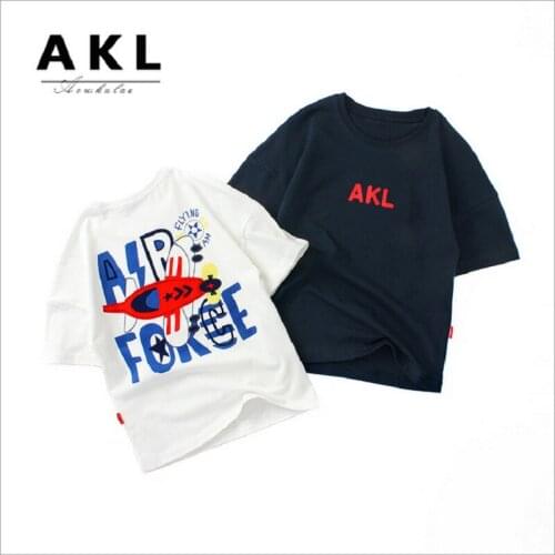 2020 Summer Fashion Kids Short sleeve T-Shirt Boy Cotton Cartoon T-Shirt For Boys Print Loose Boys Tops Clothes T-Shirts 5-13Y