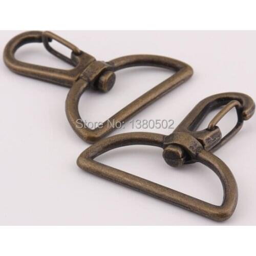 5pcs /lot unique design vintage bronze color swivel buckle Snap Hooks for bag accessories