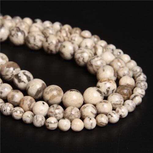 Nautre Sodium Feldspar Round Loose Bead 6 8 10 12mm Pick Size Smooth Beads For Jewelry Making DIY Bracelet Necklace 15.5" Strand