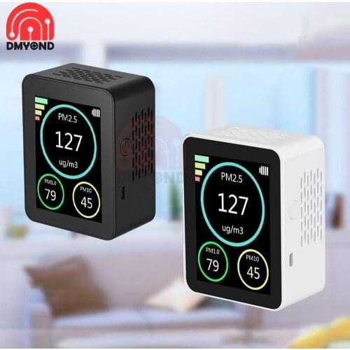 Air Quality Detector Gas Analyzer Carbon Dioxide Monitor Temperature Humidity TFT Color Screen Intelligent Detector 400-5000PPM