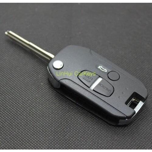 PINECONE Key Case for MITSUBISHI Remote Key 3 Buttons Uncut LEFT GROOVE Blade 2 Remote Blank Key Shell Cover 1 PC