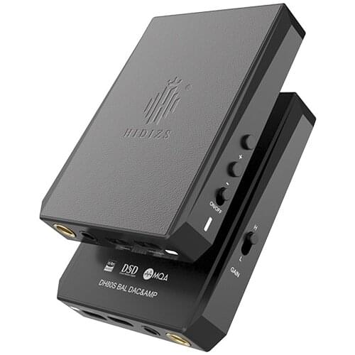 Hidizs DH80/DH80S DAC/AMP Portable Balanced MQA DSD64/128 Type-C 3.5MM For Windows 10&Mac OS&iPad OS&Android& iOS Volume Control