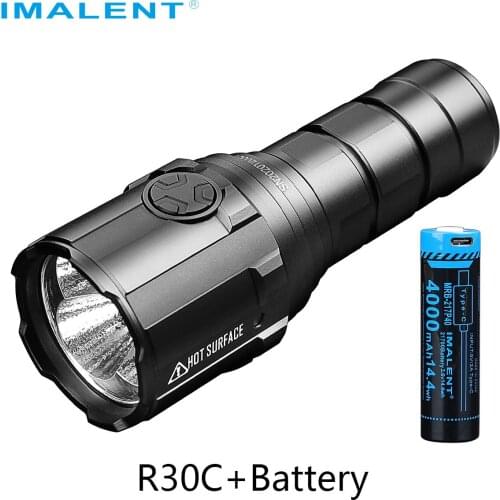 IMALENT R30C Add 3 Batteries 6 Mode 150-9000LM IPX-8 Waterproof Cree XHP Led Lamp Rechargeable Outdoor Camping Ultra Bright