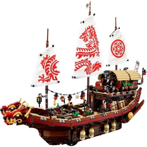 Movie Series Building Blocks Ninja Destinys Bounty Ship Compatible 70618 2295PCS Bricks Toys Children Birthday Gifts