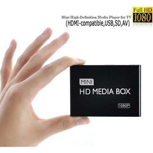 Larryjoe 2017 New Full HD 1080P Car Media Player HDMI,AV output,SD/MMC Card Reader/USB
