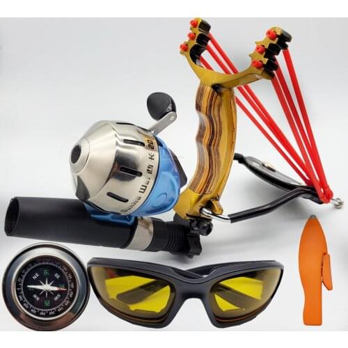 Slingshot set Upgrade Fast bow with Rubber Band Laser Infrared Hunting Launcher Catapult Toy Can be used for hunting fishing