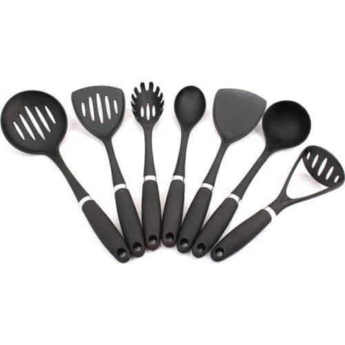 Plastic Cutlery Set Shovel Soup Scoop Spatula Steak Tong Environmental Nylon Kitchen Tool Cooking Tool Multi-function Cutely Set