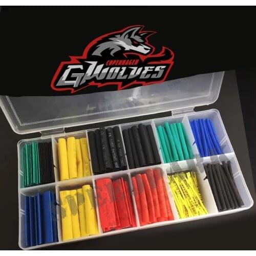 280 Pcs Very practical Special Repair Heat Shrink Tubing Box Set Welding repair plug for 1/10 1/8 1/5 HSP RC Car Free Shipping