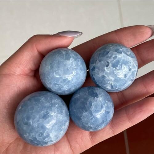 Natural Kyanite Raw Energy Ball Reiki Healing Sornamental Stone Collect Home Decoration