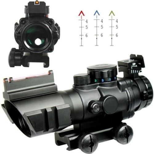 4x32 Acog Riflescope 20mm Milano optics reflex tactical scope sight for hunting Rifle gun Airsoft sniper magnifier red dot