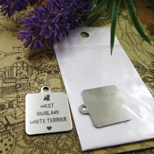 10pcs--"West Highland White Terrier"stainless steel charms more style for choosing DIY Charms pendants for necklace