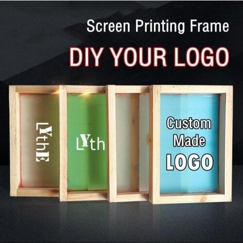 Creative Custom Made Screen Printing Frame DIY Silk Screen Printing Wood Frame With Logo Couple Clothes Custom Diy Craft Supplie