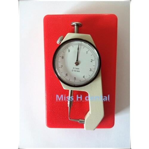 Dental Lab Product precision 0-10*0.1mm Caliper With Watch Measuring Thickness of Metal Watch Showing Thickness Thickness Gauge