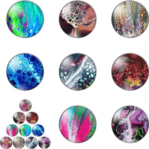 Texture Maps Beautiful Form Shape 12mm/20mm/25mm/30mm Round Photo Glass Cabochon Demo Flat Back Making Findings