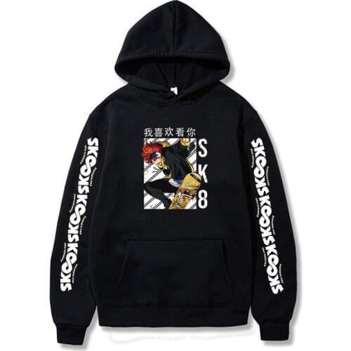 2021 Janpanese Anime SK8 The Infinity reki Hoodie men Kpop Sweatshirts Kawaii streetwear graphic Skateboard Boys