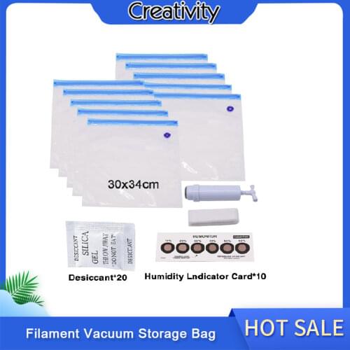 3D Printer PLA/ABS/TPU Filament Vacuum Storage Bag Filament Dryer To Avoid Consumable Moisture for 3D Printer Parts