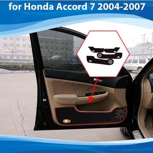 Protective Mat Side edge cover Door Inside Guard Car Door Anti Kick Pad Sticker for Honda Accord 7 2004-2007 Accessories