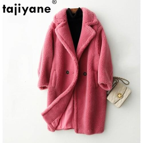 Fur Real Warm Coat Wool Jacket Autumn Winter Coat Women Clothes 2021 Korean Vintage Natural Sheep Shearling Women Top Hiver 920
