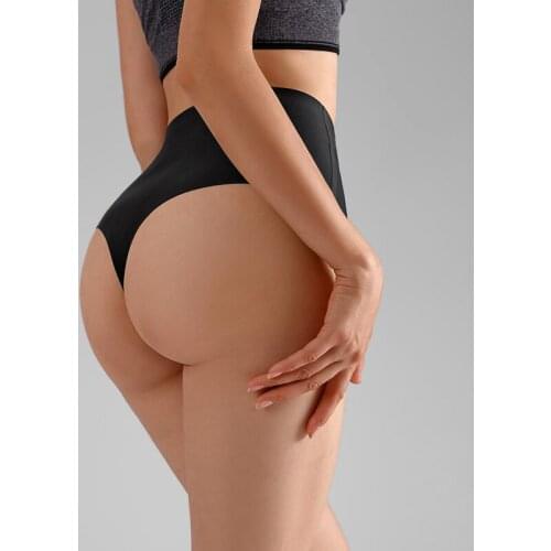 ATHVOTAR Seamless Plus Size G-String Ice Silk One-Piece Brief High Wasit Soild Color No Trace Thong Pantis 2021