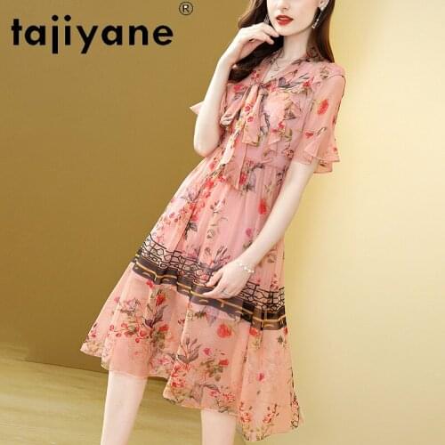 Women for Dresses Summer Dress Real Silk Long Dress Womens Clothing Spring Womenswear Vintage Vestido De Mujer TN2612