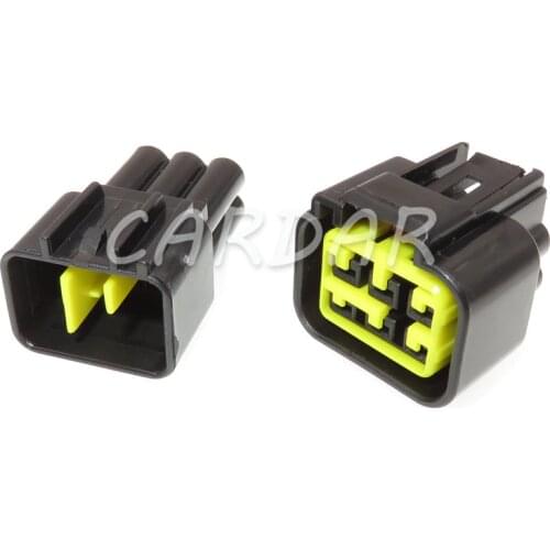 1 Set 6 Pin FW-C-6M-B FW-C-6F-B Car Waterproof Window Lifter Cable Socket High-voltage Ignition Coil Plug For Ford Mondeo