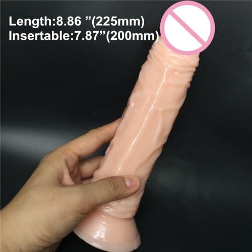 8.9 inch long big dildo ,sex penis,artificial cock for woman lesbian ,sex product sex toy for woman