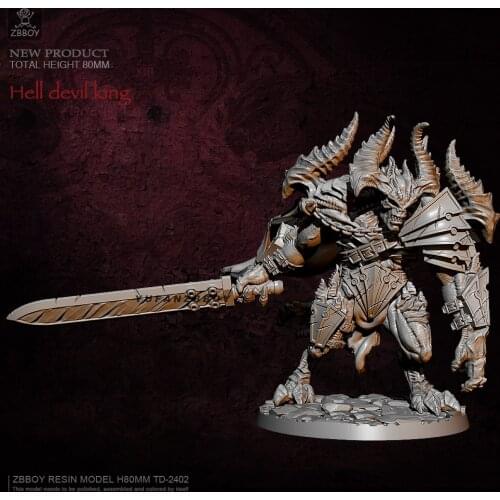 80MM Resin model kits Hell Lord self-assembled TD-2402