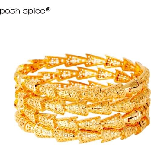African Gold Bangle with Charm Dubai Bangles for Women Ethiopian Bracelets&Bangles Wedding Jewelry Indian Bracelets