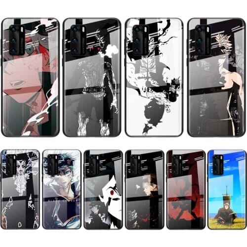 Tempered Glass Cover Anime Black Clover For Huawei Y6 Y7 Y9 Y5P Y6P Y8S Y8P Y9A P Smart Z 2019 2020 2021 Phone Case