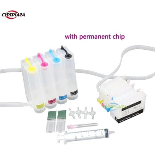 CISSPLAZA compatible For hp711 empty CISS With permanent Chips for 711 ink cartridge Designjet T120 T520 printer with chip