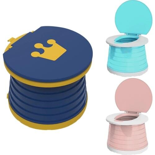 Childrens Folding Toilets Men And Women Baby Portable Travel Toilet Seat Three Color For Your Choose