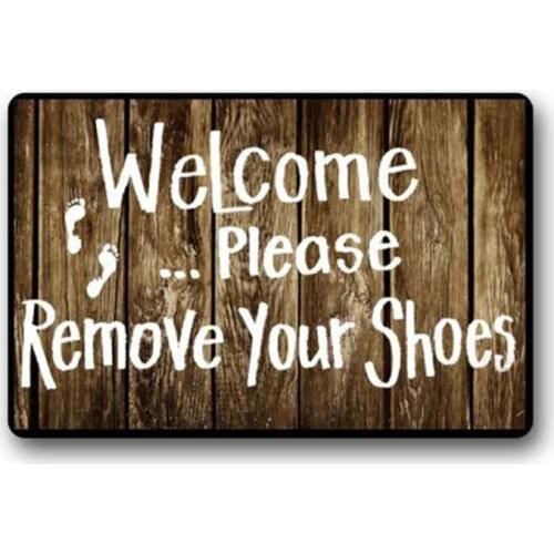 Custom Door Mats Funny Words Take Your Shoes off Please Indoor/Outdoor Doormat Indoor/Outdoors Decor Mat Rugs