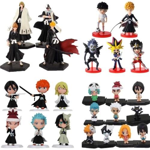 Anime Bleach Figures Ichigo Ulquiorra cifer Renji Ichimaru Gin Toushirou PVC Action Figure Collectible Model Toys for Kids