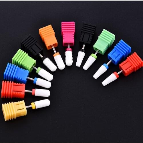 1 Pcs Milling Cutter For Manicure Ceramic Mill Manicure Machine Set Cutter For Pedicure Electric Nail Files Nail Drill Bit Fancy