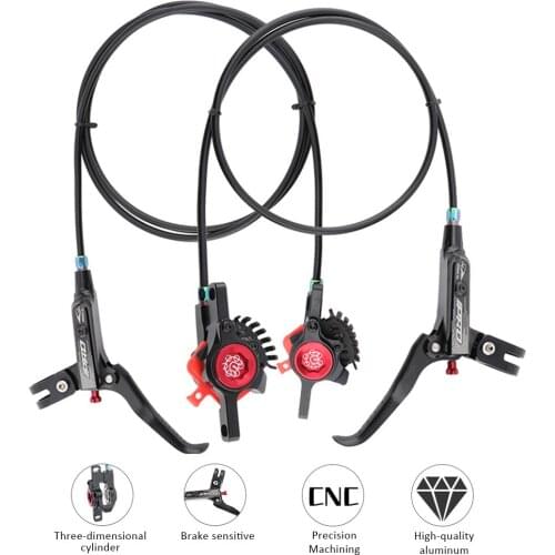 MTB Line Pulling Hydraulic Disc Brake Calipers Front Rear 800/1400mm CNC aluminum Mountain Bike Oil Disc Brake XTR M6100 MT200