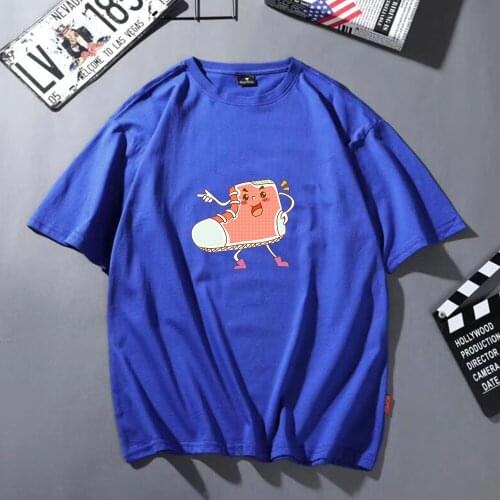 Kawaii Cute Shoes Print Women T Shirt Casual Hiphop Kpop Tops Tees 2020 Summer Itself Funny Short Sleeve Plus Size T-shirt