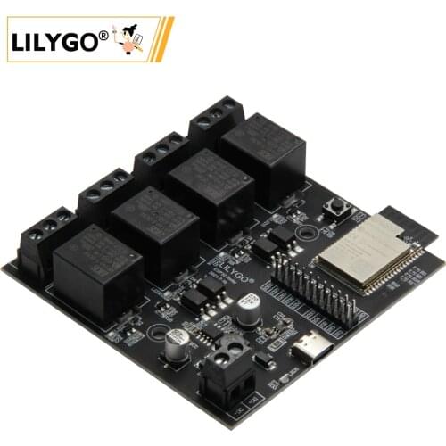 LILYGO® TTGO T-Relay ESP32 Chip DC 5V 4 Groups Relay 4MB Flash IoT Relay Suport WiFi Bluetooth