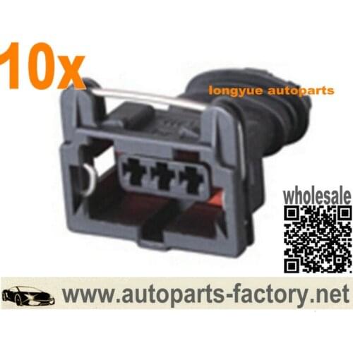 Longyue 10kit 3 Way AMP Sensor Connector Kit Car Engine Loom for Crank Cam Loom for Ford Bosch