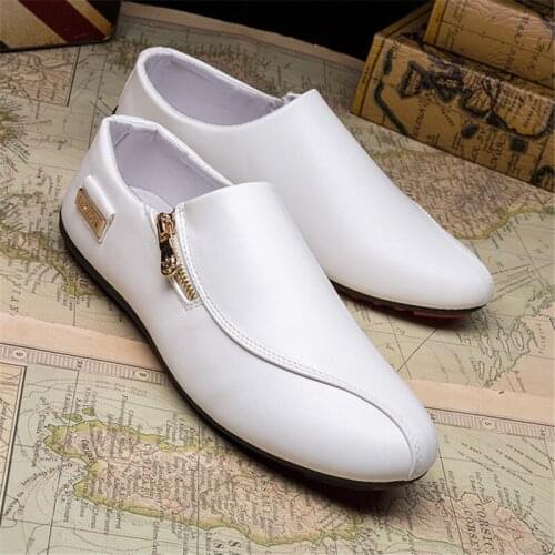 New Men Shoes Leather Genuine Loafers Men Moccasins Shoes Slip-on Soft Flats Footwear Lightweight Driving Shoes Walking