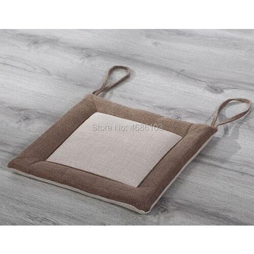 Chinese style chair cushion 2pcs 40x40cm Japanese-style meditation cushion floor cushions for coffee table and tea table