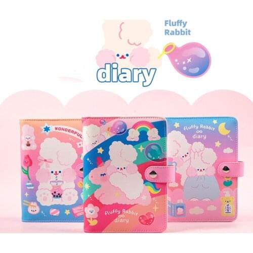 Popular A6 Binder Diary Notebook Journal Notepad Spiral Planner Organizer Cute Girls Daily Handbook