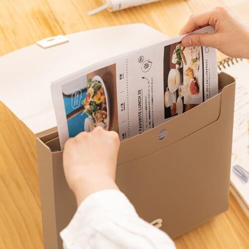 Portable Classification File Organ Bag 6 Compartment Waterproof Document Storage Briefcase Office Desktop Storage Supplies