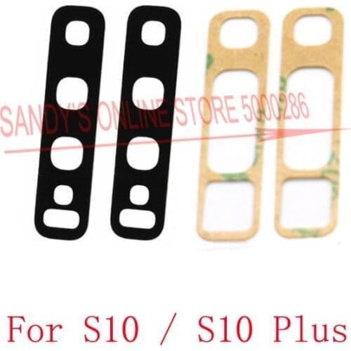 30 PCS Rear Back Camera Glass Lens For Samsung Galaxy S10 / S10 Plus S10+ Big Camera Lens Glass Cover With Sticker Spare Part
