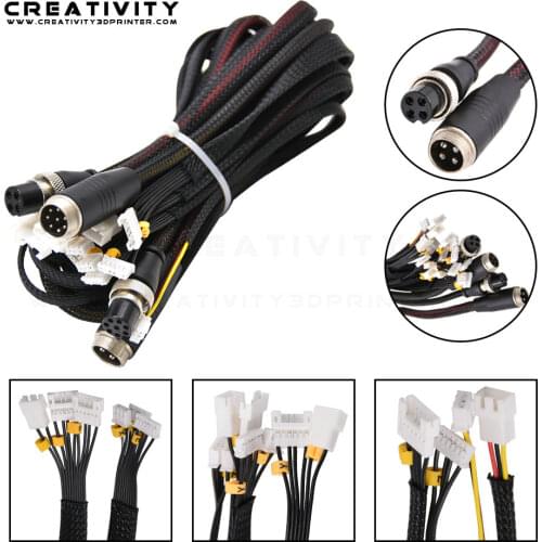 Newest Upgrade Cable 3D Printer Parts Extension Cable Kit for CR-10-10S/S4/S5 Creality 3D Printer Accessories Part