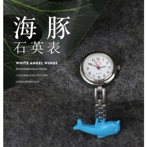 Convenient and fast four colors fashion compact life waterproof alloy material round glass quartz pocket watch