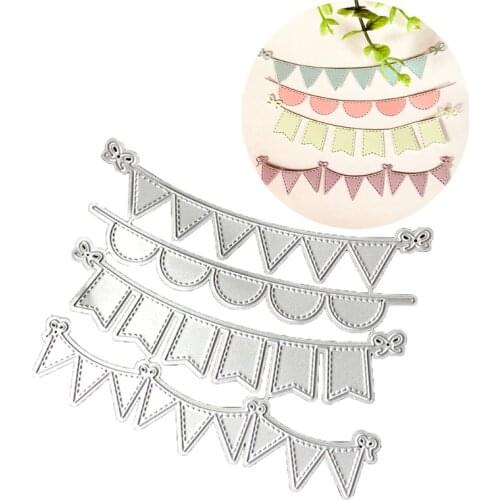 Carbon Steel Cartoon Banners Cutting Die Embossing Stencil Template Mold DIY Paper Art Craft Scrapbook Bookmark Greeting Card