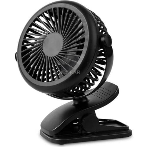 USB Clip Fan Summer Portable 3 Speed Adjustable Ventilator Mini Rechargeable Desktop Fan For Baby H0144