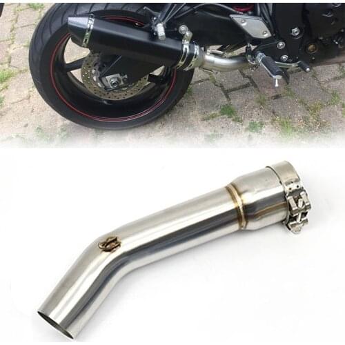 Motorcycle Exhaust Escape Middle Connect Pipe for Yamaha FZ1N FZ1000 Motorbike Muffler Exhaust Pipe Middle Section Modification