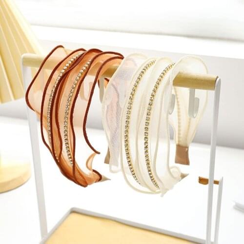 Women Girl Headbands For Women Organza Lace Knot Hairbands Sweet Hair Accessories Head wear Wholesale Fashion New