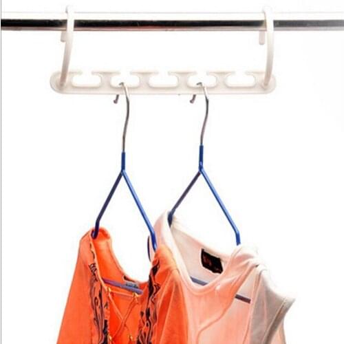1pcs Hooks 3D Space Saving Home Tool Magic Clothes Hanger Plastic Hook Closet Organizer Hangers